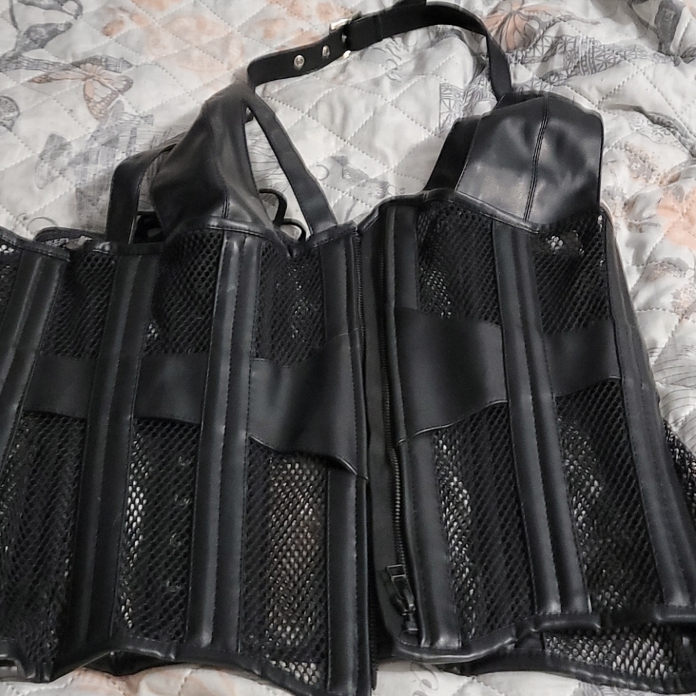 Leather corset